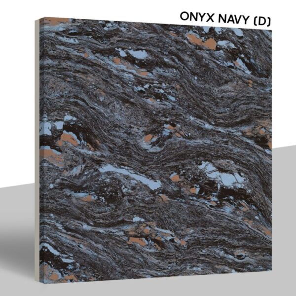 Onyx Navy Double Charge Vitrified Floor Tile